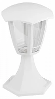 ЭРА Садово-парковый светильник ЭРА ДТУ 07-8-003 Валенсия 1 белый 6 гранный напольный IP44 светодиодный 8Вт 6500K