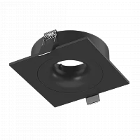 Lumker Корпус светильника потолочный встраиваемый  наклонно-поворотный, COMBO-2S1-BL, черный, IP20 004155