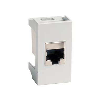 DKC Розетка RJ-45 кат.5E,Viva,1 мод.,сер