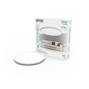 Gauss Светильник Basic Space Line НПС 55W 4700lm 4000K  220-240V IP20 485*75 LED 1/10