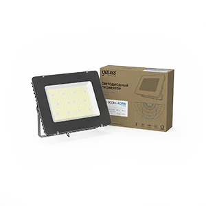 Gauss Прожектор Qplus 400W 48000lm 6500K 175-265V IP65 графитовый линзованный 40° LED
