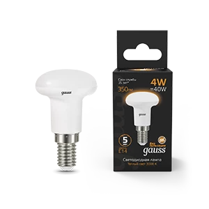 Gauss Лампа R39 4W 350lm 2700K Е14 LED