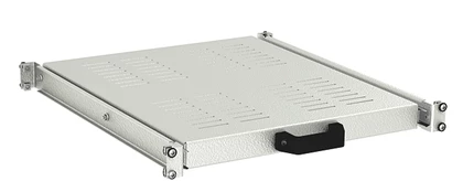 DKC Полка 1U выдвижная перфорированная, глубина 685мм для напольных 19" IT-корпусов ДКС серии CQE, RAL7035