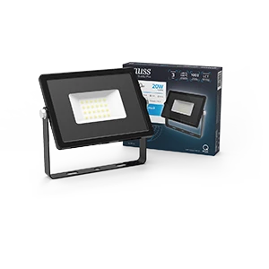 Gauss Прожектор Qplus 20W 2000lm 6500K 200-240V IP65 черный LED