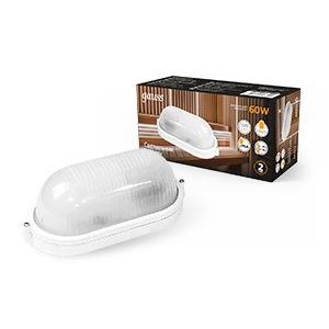 Gauss Светильник НБП IP54 212*160*80 овал лампу Е27 max 60W, 1/12