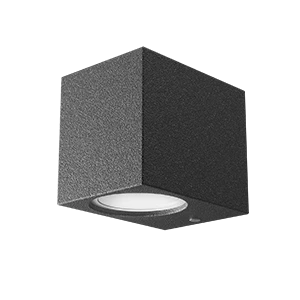 Gauss Светильник садово-парковый Cube настенный архитектурный, 2xGU10, 67*92*80mm, 170-240V / 50Hz, 2xMax.35W, IP54, 6
