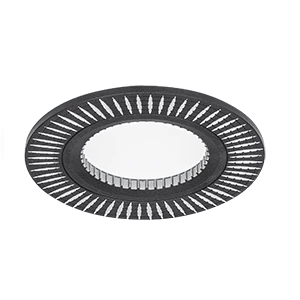 Gauss Светильник Aluminium AL014 Круг. Черный/Хром, Gu5.3
