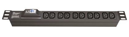 DKC Блок распределения питания (PDU) 19" 10A с автоматом 1P, Вых:8 C13, Вх:C14