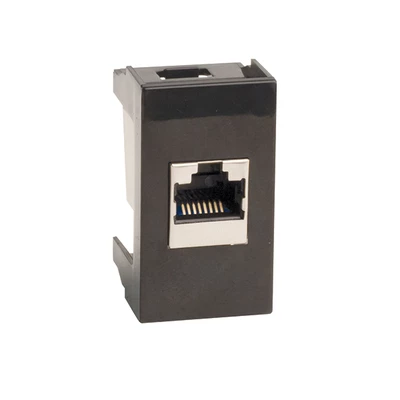 DKC Розетка RJ-45 кат.5E,Viva,1 мод.,черн