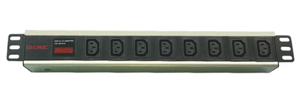 DKC Блок распределения питания (PDU) 19" 10A с индикацией, Вых:8 C13,Вх: C14