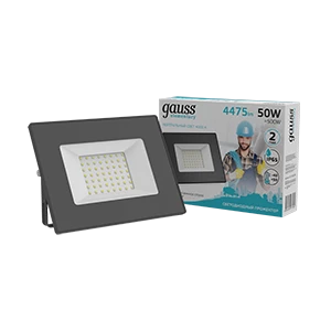 Gauss Прожектор Elementary 50W 4475lm 4000К 200-240V IP65 черный LED