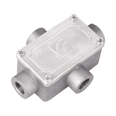 DKC Коробка ответвительная алюминиевая, 4 ввода, М32х1,5 ,IP55, 146х81х57мм