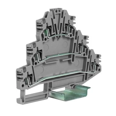 DKC HLD.2/GR(Ex) пружинный зажим трех-уровневый 2,5 кв.мм, серый
