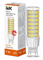 IEK Лампа LED CORN капсула 9Вт 230В 3000К керамика G9