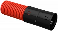 IEK ELASTA Труба гофр. двустенная ПНД d=110мм красная жесткая (6м)