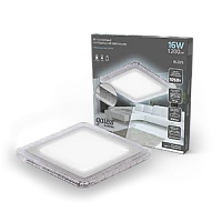 Gauss Светильник Bubbles кв12+4W, 1200lm 4000K 180-265V IP20 монт Ø170 192*192*31мм 3 реж LED