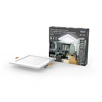 Gauss Светильник Backlight кв 12+3W 960lm 4000K 180-265V IP20 монт Ø170 190*190*31мм 3 реж LED