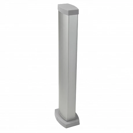 Legrand Snap-On мини-колонна алюминиевая с крышкой из алюминия, 2 секции, высота 0,68 метра, цвет алюминий