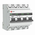 EKF PROxima ВА 47-63 Автоматический выключатель  (D) 4P 1А 4,5kA