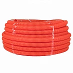 EKF PROxima Труба гофр. ПНД Plast с зондом d32мм (50м.) оранжевая