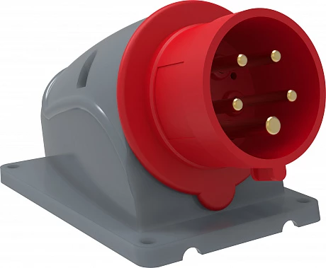IEK Вилка стационарная ССИ-515 16А-6ч/200/346-240/415В 3Р+РЕ+N IP44 MAGNUM