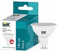IEK Лампа светодиодная ECO MR16 софит 7Вт 230В 4000К GU5.3