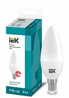 IEK Лампа светодиодная ECO C35 свеча 9Вт 230В 4000К E14