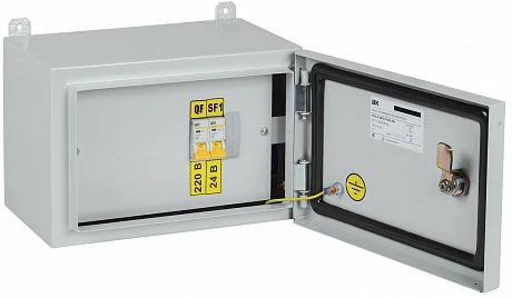 IEK Ящик с понижающим трансформатором-0,25 230/24-2 УХЛ2 IP54
