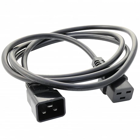 DKC Кабель питания ДКС, IEC 60320 С19 - IEC 60320 C20, 1 м, сечение 3 x 2,5мм