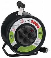 ЭРА RMx-4es-3x1.5-40m-IP44(KG) Удлинитель силовой на металлической катушке c/з 4 гн 40м КГ 3х1.5
