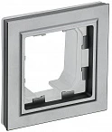 IEK BRITE Рамка 1-местная IP44 РУ-1-БрС-44 сталь
