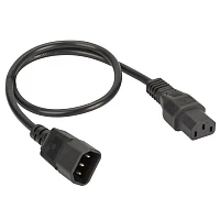 DKC Кабель питания ДКС, IEC320 C13 - IEC320 C14, 0.5 м, сечение 3 х 1,5 мм