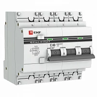 EKF PROxima АД-32 Диф. Автомат (C)  3P+N 40А/30мА тип А 4,5кА