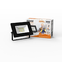 Gauss Прожектор Elementary 30W 2690lm 3000К 200-240V IP65 черный LED