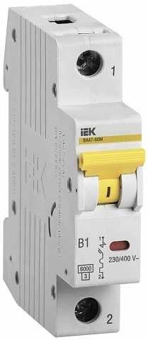 IEK KARAT Выключатель автоматический ВА47-60M 1Р 10А 6кА B