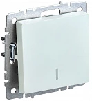 IEK BRITE Выключатель 1-клавишный с индикацией 10А ВС10-1-1-БрЖ жемчуг