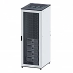 DKC Собранный напольный 19" IT-CQE, 42U 600х600 двери перф/перф, RAL7011/7035