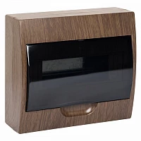 EKF PROxima Щит распределительный навесной ЩРН-П-10 темное дерево IP41