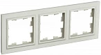 IEK BRITE Рамка 3-местная РУ-3-БрКр бежевый