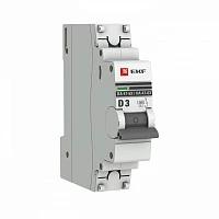 EKF PROxima ВА 47-63 Автоматический выключатель  (D) 1P 3А 4,5kA