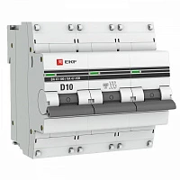 EKF PROxima ВА 47-100 Автоматический выключатель  (D) 3P 10А 10kA