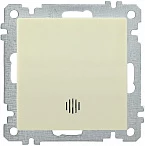 IEK ВС10-1-1-Б Выключатель  одноклавишный  с индикацией 10А BOLERO кремовый