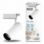 Gauss Светильник трековый цилиндр 16W 1390lm 4000K 180-240V IP20 65*210мм белый угол 24º LED