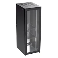 DKC Собранный напольный 19" IT-CQE, 42U 800х800 двери перф/перф, RAL 9005