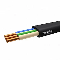 Кабель силовой с ПВХ изоляцией ВВГ-Пнг(А) -LS 3x2,5 ок(N,PE) ч РЭК-Prysmian