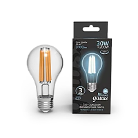 Gauss Лампа Filament А70 30W 3100lm 4100К Е27 LED 1/10/40