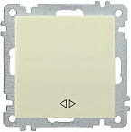 IEK ВС10-1-3-Б Выключатель  одноклавишный  перекрестный 10А BOLERO кремовый