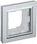 IEK BRITE Рамка 1-местная IP44 РУ-1-БрА-44 алюминий