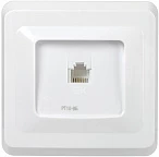 IEK VEGA РТ10-ВБ Розетка 1-ая телефонная RJ11 ВЕГА белый