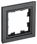 IEK BRITE Рамка 1-местная РУ-1-БрЧ черный